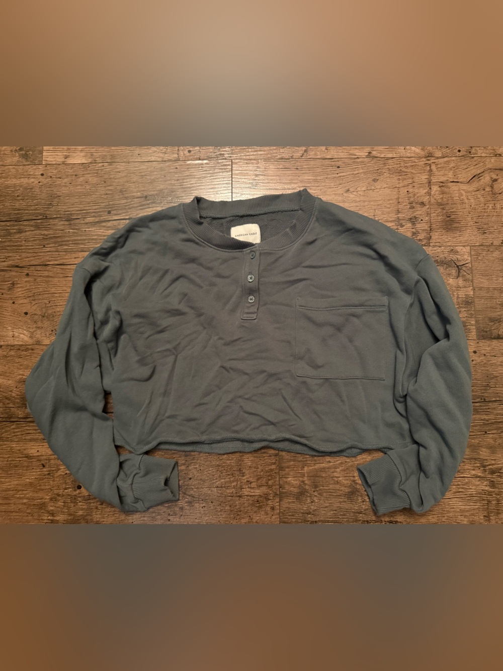 American Eagle Cropped Knit Top